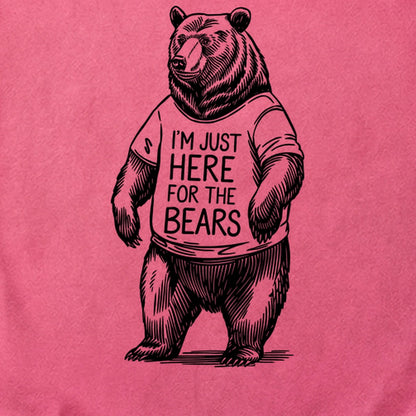 I'm Just Here for the Bears Cotton T-Shirt