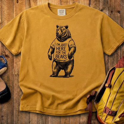 I'm Just Here for the Bears Cotton T-Shirt