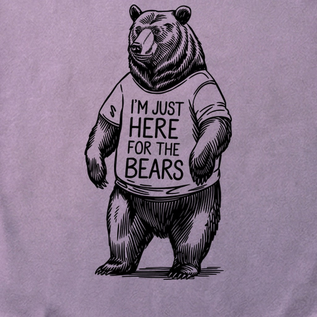 I'm Just Here for the Bears Cotton T-Shirt