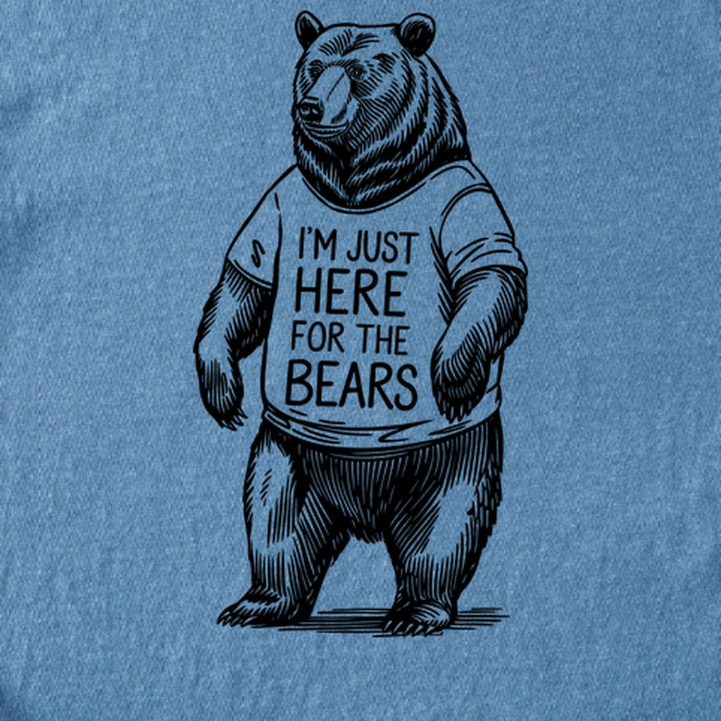 I'm Just Here for the Bears Kids Cotton T-Shirt