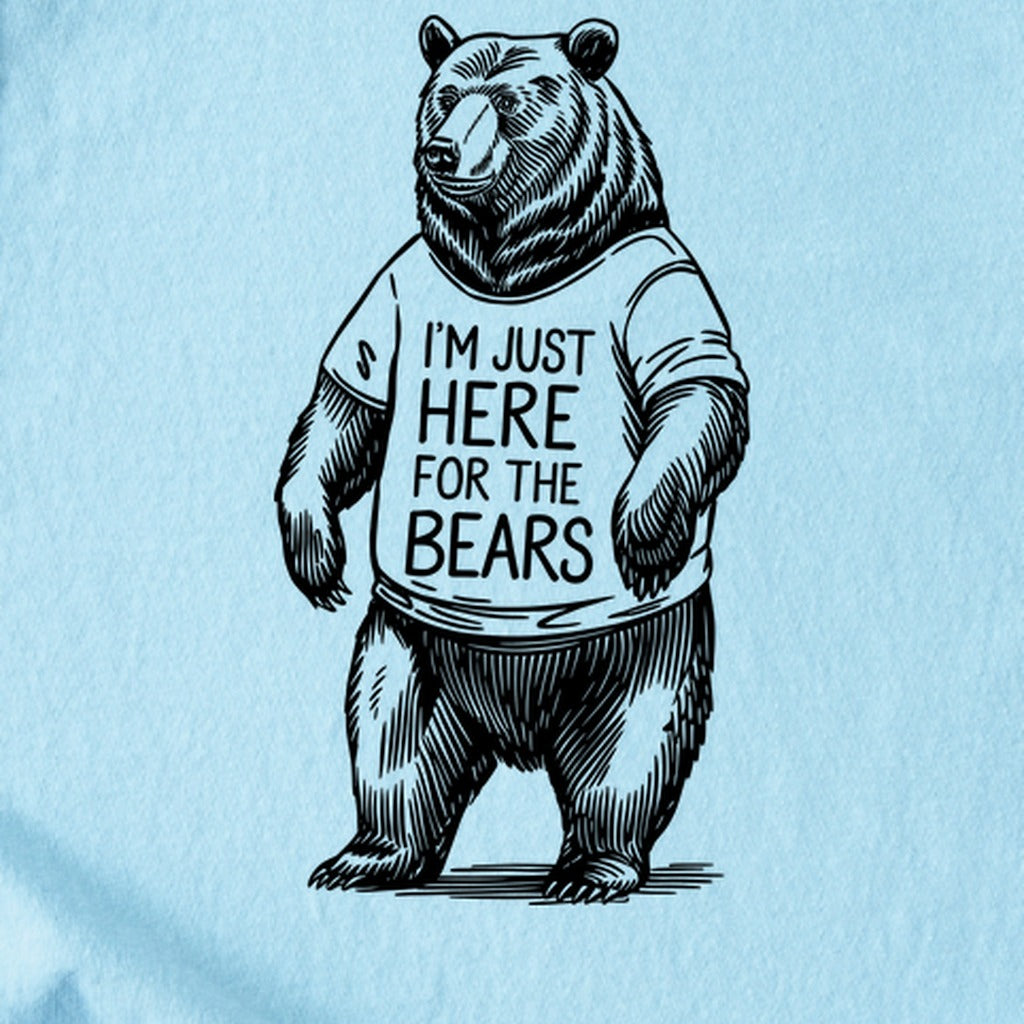 I'm Just Here for the Bears Kids Cotton T-Shirt