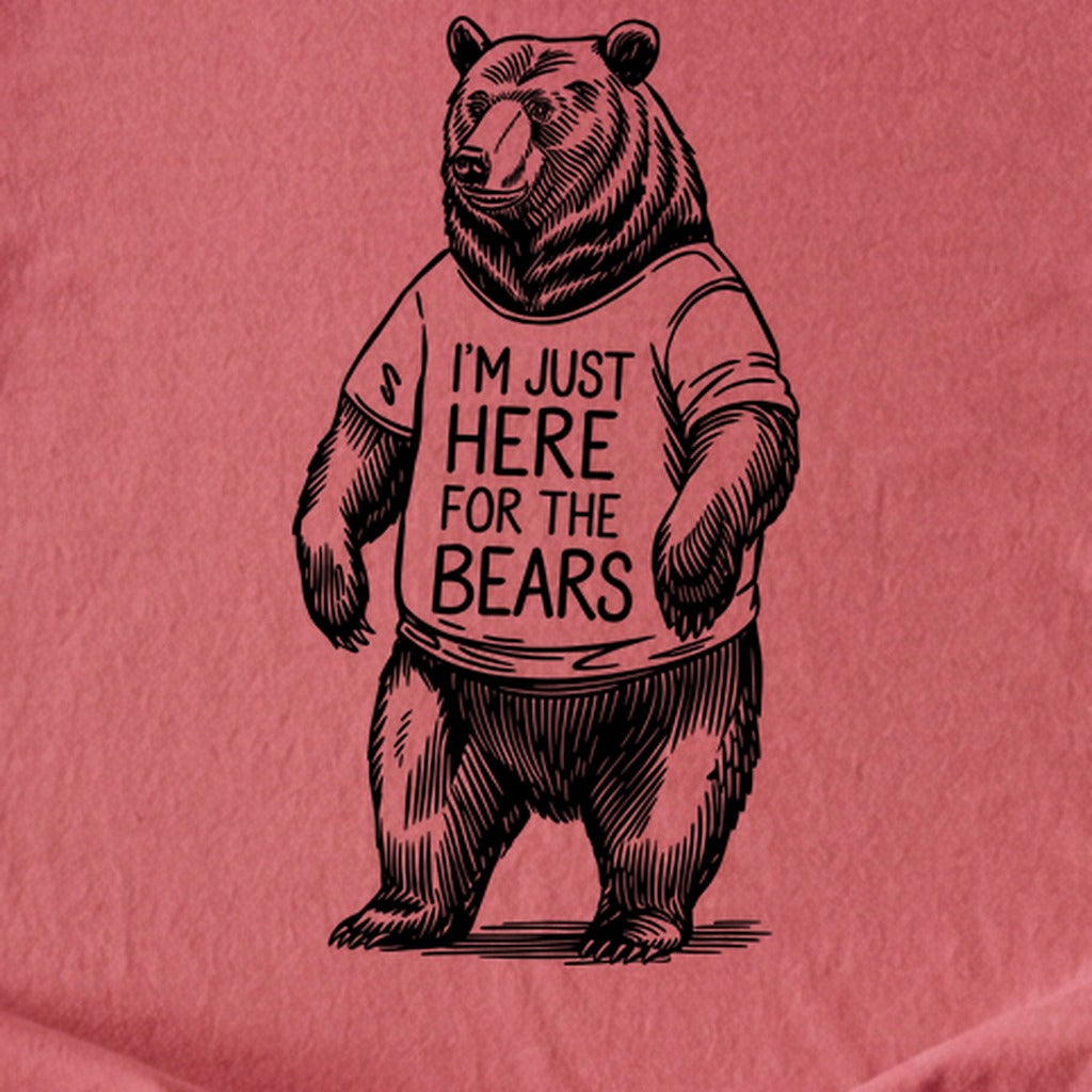 I'm Just Here for the Bears Kids Cotton T-Shirt
