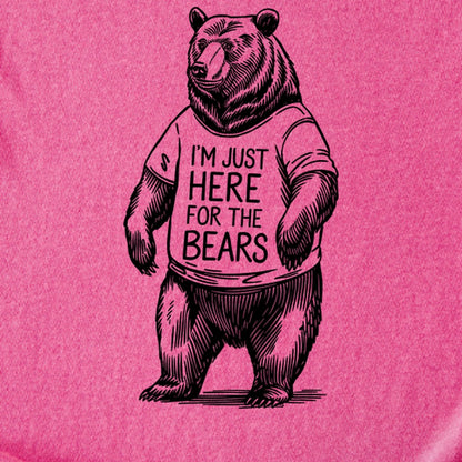 I'm Just Here for the Bears Kids Cotton T-Shirt