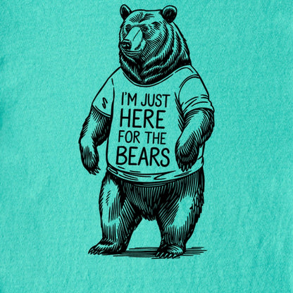 I'm Just Here for the Bears Kids Cotton T-Shirt