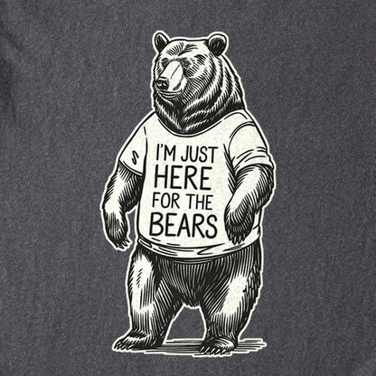 I'm Just Here for the Bears Kids Cotton T-Shirt