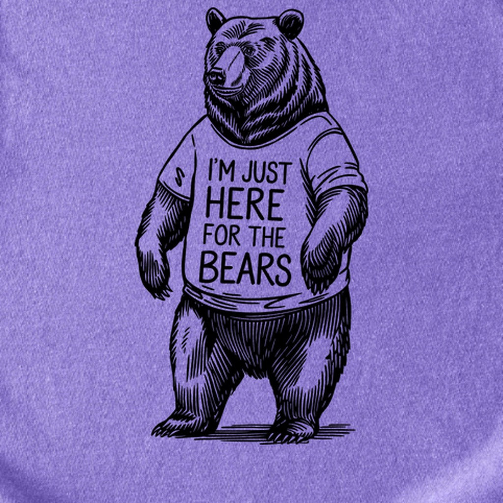 I'm Just Here for the Bears Kids Cotton T-Shirt