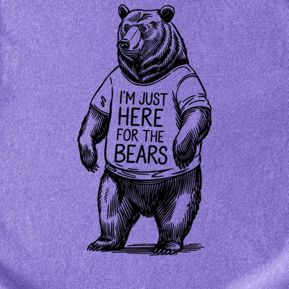 I'm Just Here for the Bears Kids Cotton T-Shirt