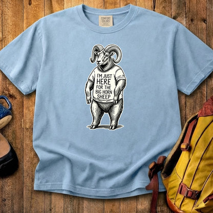 I'm Just Here for the Big Horn Sheep Cotton T-Shirt