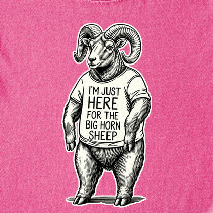 I'm Just Here for the Big Horn Sheep Kids Cotton T-Shirt