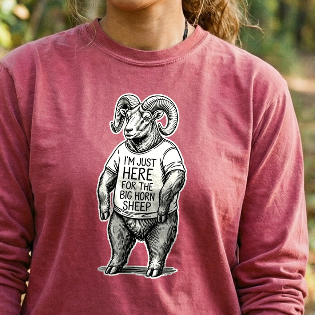 I'm Just Here for the Big Horn Sheep Premium Long Sleeve
