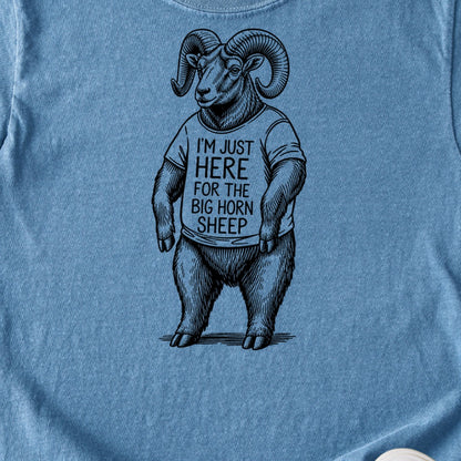 I'm Just Here for the Big Horn Sheep Kids Cotton T-Shirt