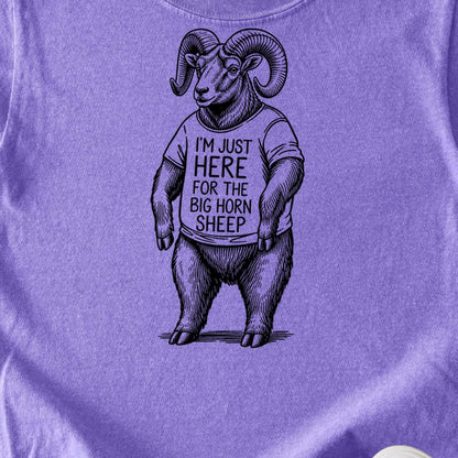 I'm Just Here for the Big Horn Sheep Kids Cotton T-Shirt