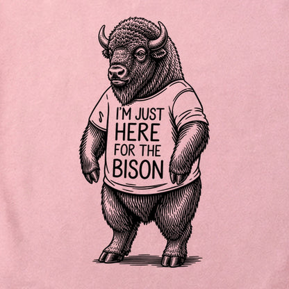 I'm Just Here for the Bison Cotton T-Shirt