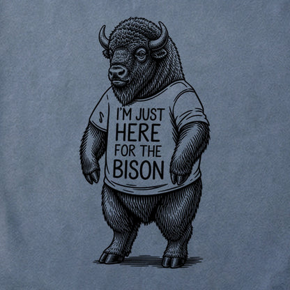 I'm Just Here for the Bison Cotton T-Shirt