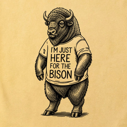 I'm Just Here for the Bison Cotton T-Shirt