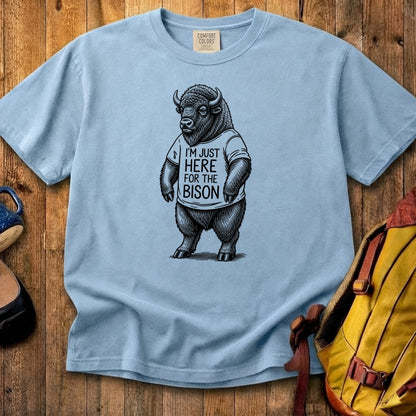 I'm Just Here for the Bison Cotton T-Shirt