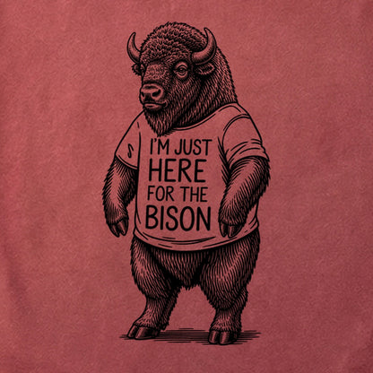 I'm Just Here for the Bison Cotton T-Shirt