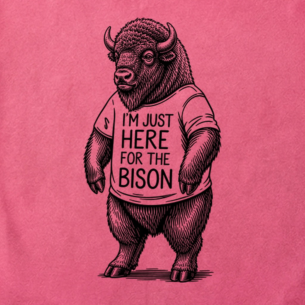 I'm Just Here for the Bison Cotton T-Shirt