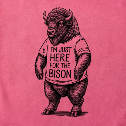 I'm Just Here for the Bison Cotton T-Shirt