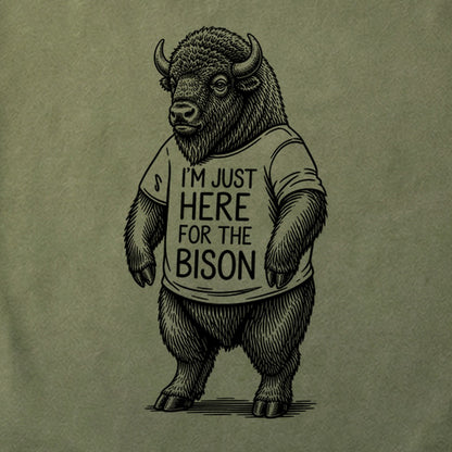I'm Just Here for the Bison Cotton T-Shirt