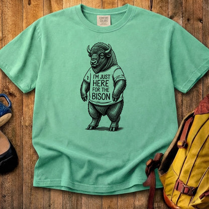 I'm Just Here for the Bison Cotton T-Shirt