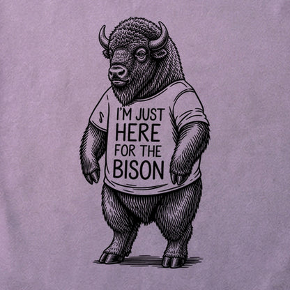 I'm Just Here for the Bison Cotton T-Shirt