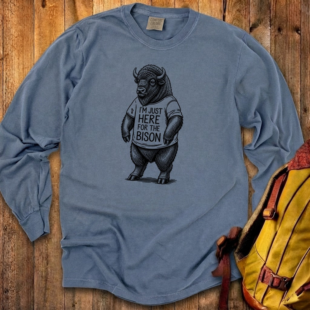 I'm Just Here for the Bison Premium Long Sleeve