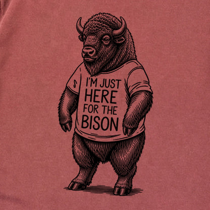 I'm Just Here for the Bison Premium Long Sleeve