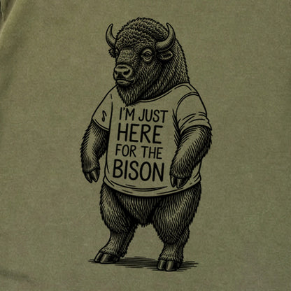 I'm Just Here for the Bison Premium Long Sleeve
