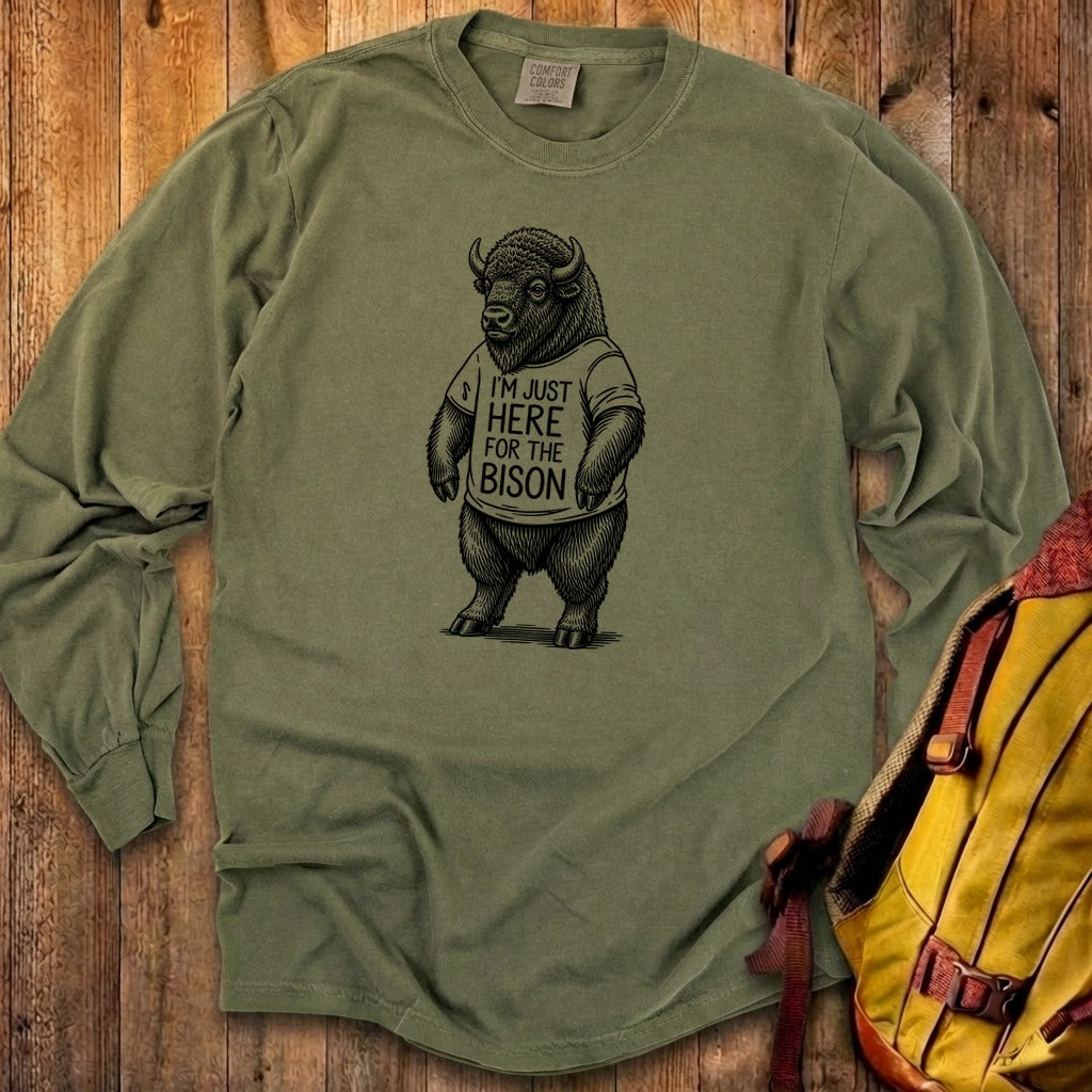 I'm Just Here for the Bison Premium Long Sleeve