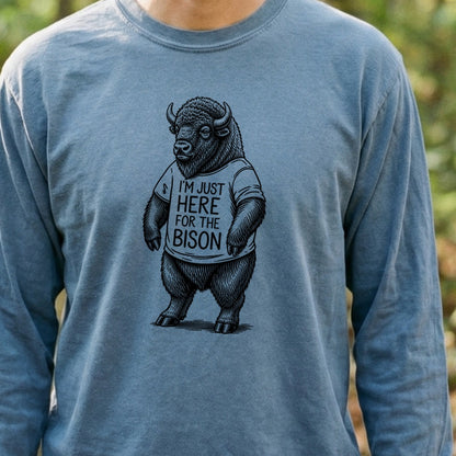 I'm Just Here for the Bison Premium Long Sleeve