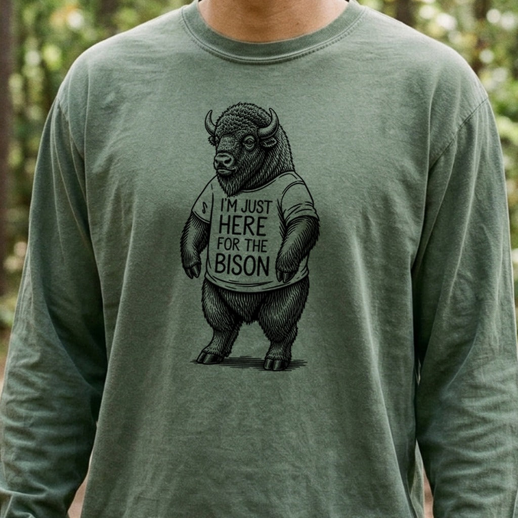 I'm Just Here for the Bison Premium Long Sleeve