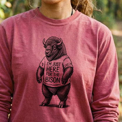 I'm Just Here for the Bison Premium Long Sleeve