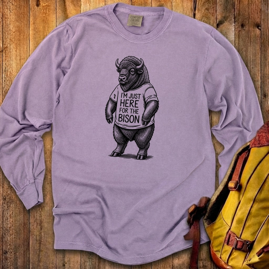 I'm Just Here for the Bison Premium Long Sleeve
