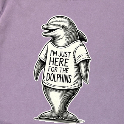 I'm Just Here for the Dolphins Premium Long Sleeve