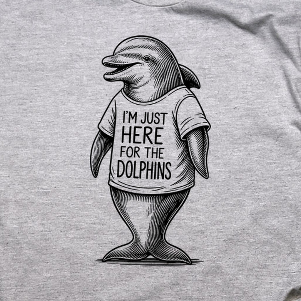 I'm Just Here for the Dolphins T-Shirt