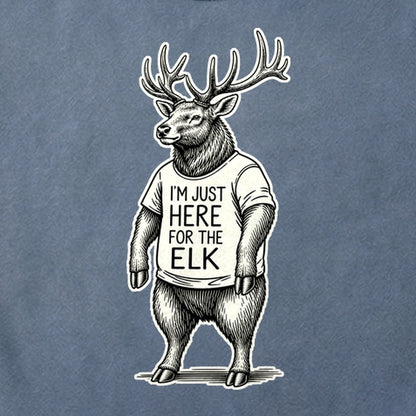 I'm Just Here for the Elk Cotton T-Shirt