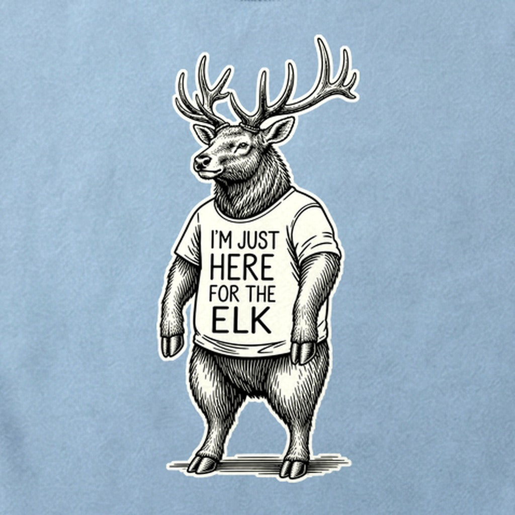 I'm Just Here for the Elk Cotton T-Shirt