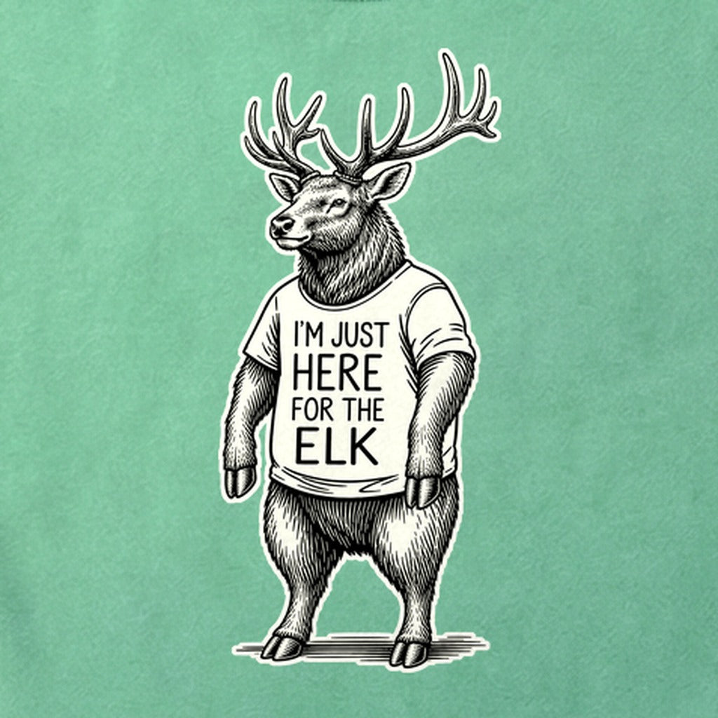 I'm Just Here for the Elk Cotton T-Shirt