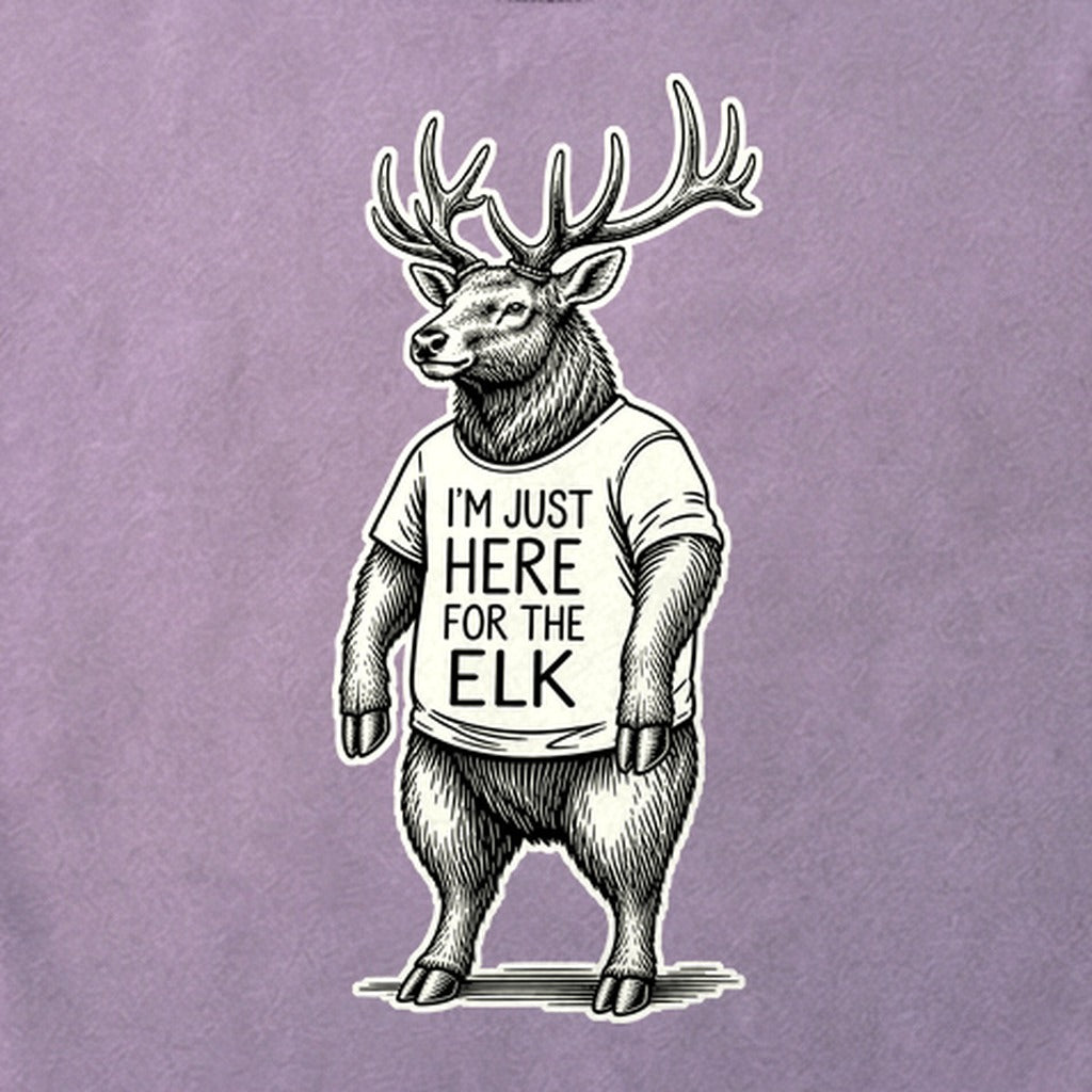 I'm Just Here for the Elk Cotton T-Shirt