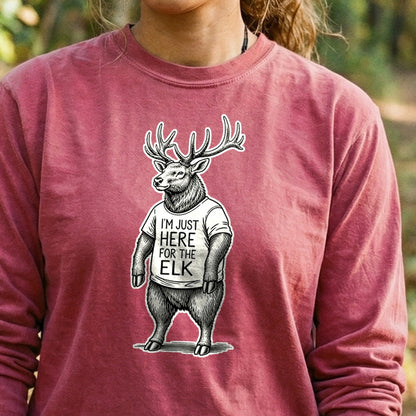 I'm Just Here for the Elk Premium Long Sleeve