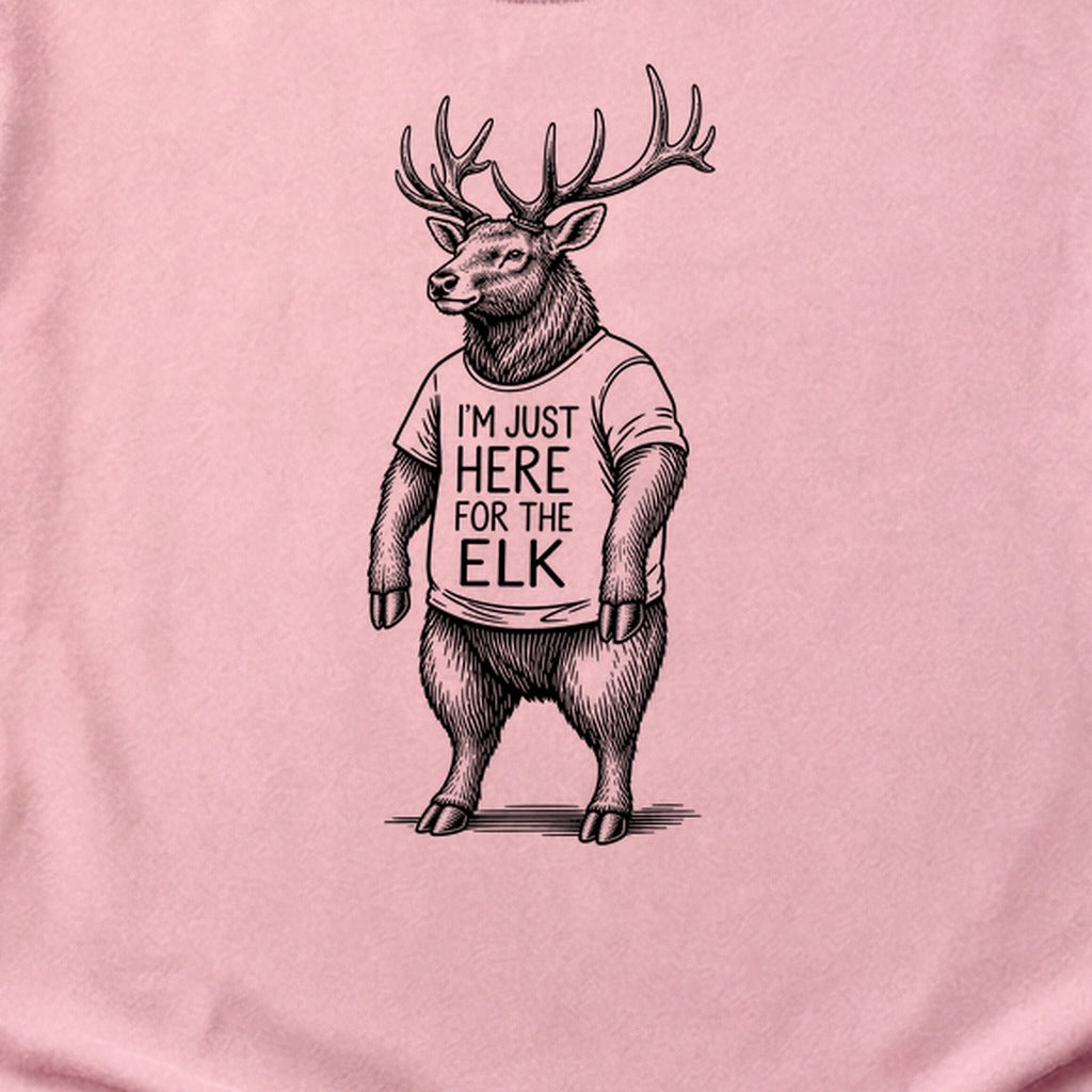 I'm Just Here for the Elk Cotton T-Shirt