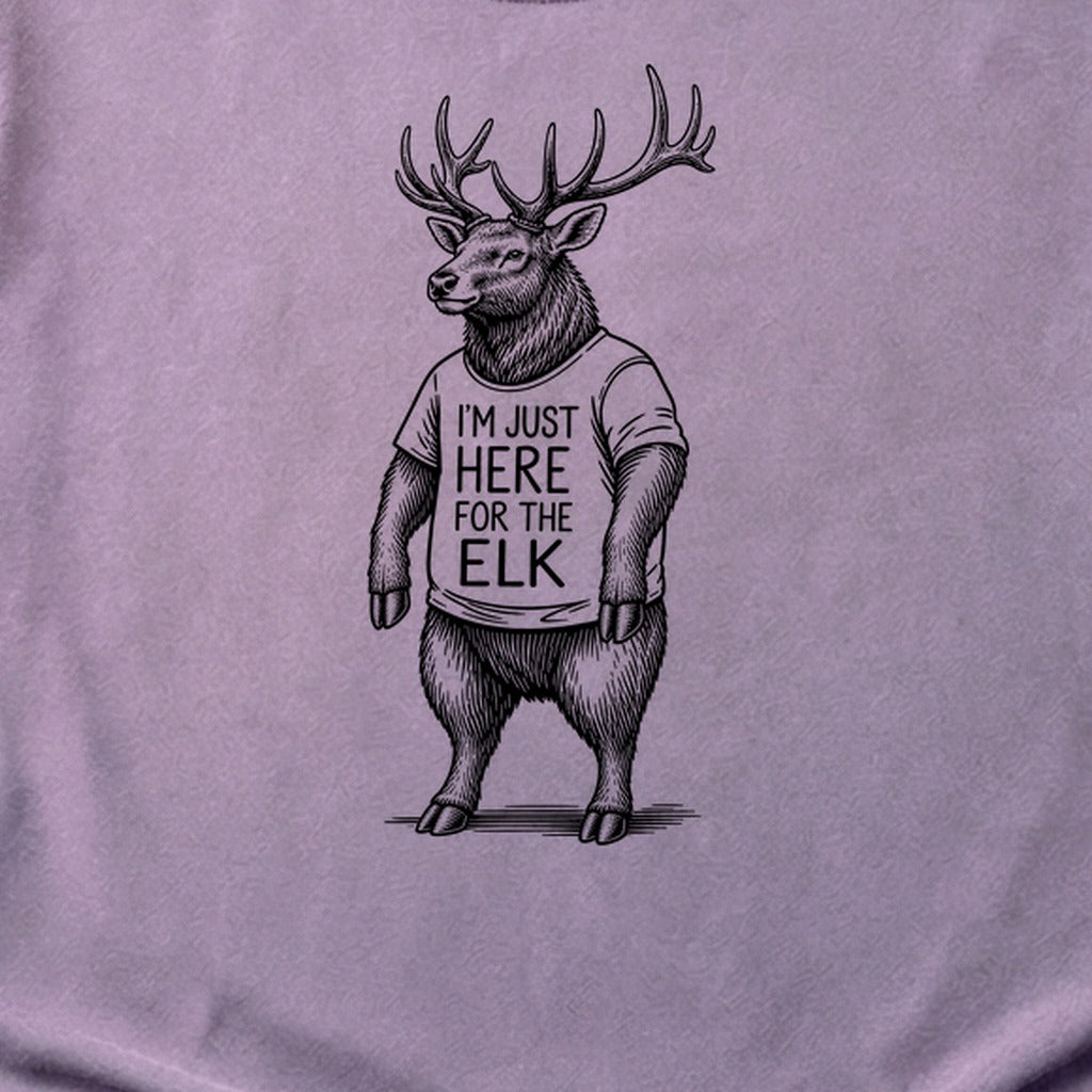 I'm Just Here for the Elk Cotton T-Shirt