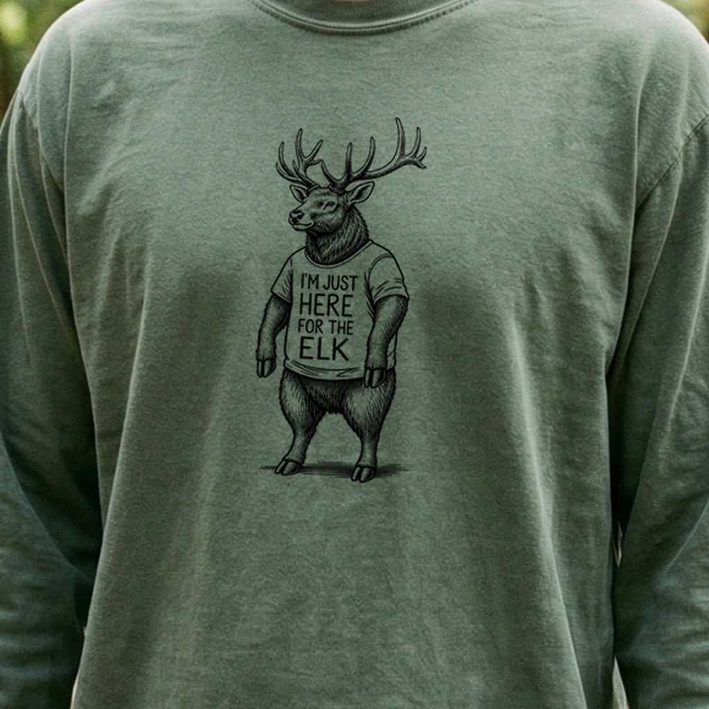 I'm Just Here for the Elk Premium Long Sleeve