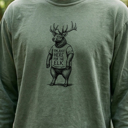 I'm Just Here for the Elk Premium Long Sleeve