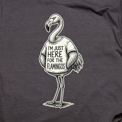 I'm Just Here for the Flamingos T-Shirt
