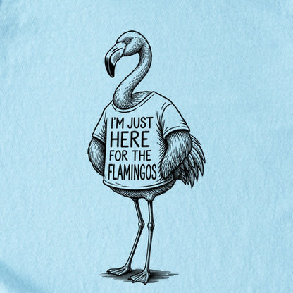 I'm Just Here for the Flamingos Kids Cotton T-Shirt