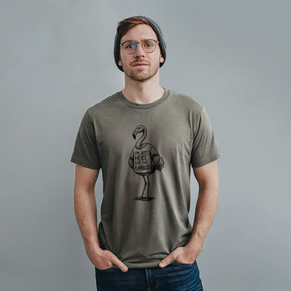 I'm Just Here for the Flamingos T-Shirt