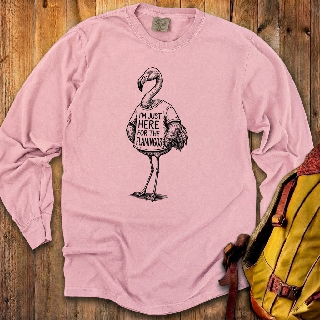 I'm Just Here for the Flamingos Premium Long Sleeve