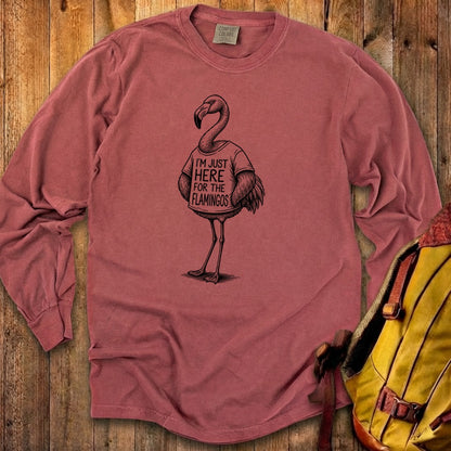 I'm Just Here for the Flamingos Premium Long Sleeve